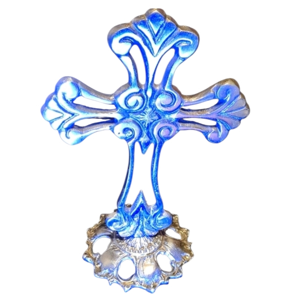 Large Chrome Cross
